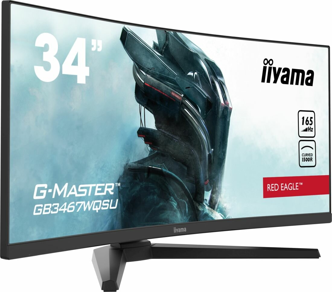 Monitor IIYAMA G-Master GB3467WQSU-B1 skos tyl
