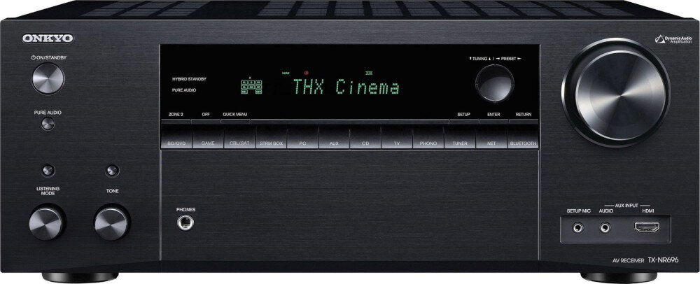 Kino domowe ONKYO TX-NR696B + TAGA TAV-607 - dźwięk