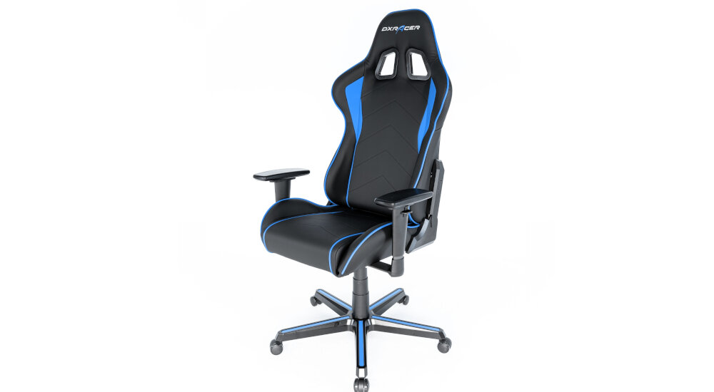 Fotel DXRACER Seria Formula OH/F08/NB Czarno-niebieski udźwig siłownik