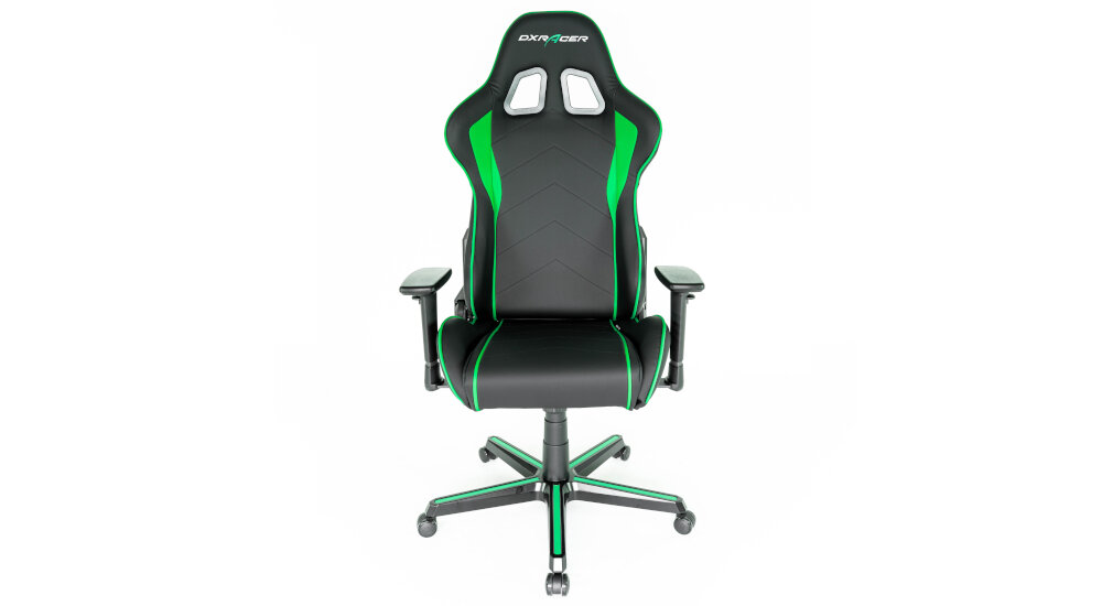 Fotel DXRACER Seria Formula OH/F08/NE Czarno-zielony materiał