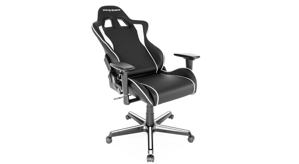 Fotel DXRACER Seria Formula OH/F08/NE Czarno-zielony poduszka ledzwiowa zaglowek
