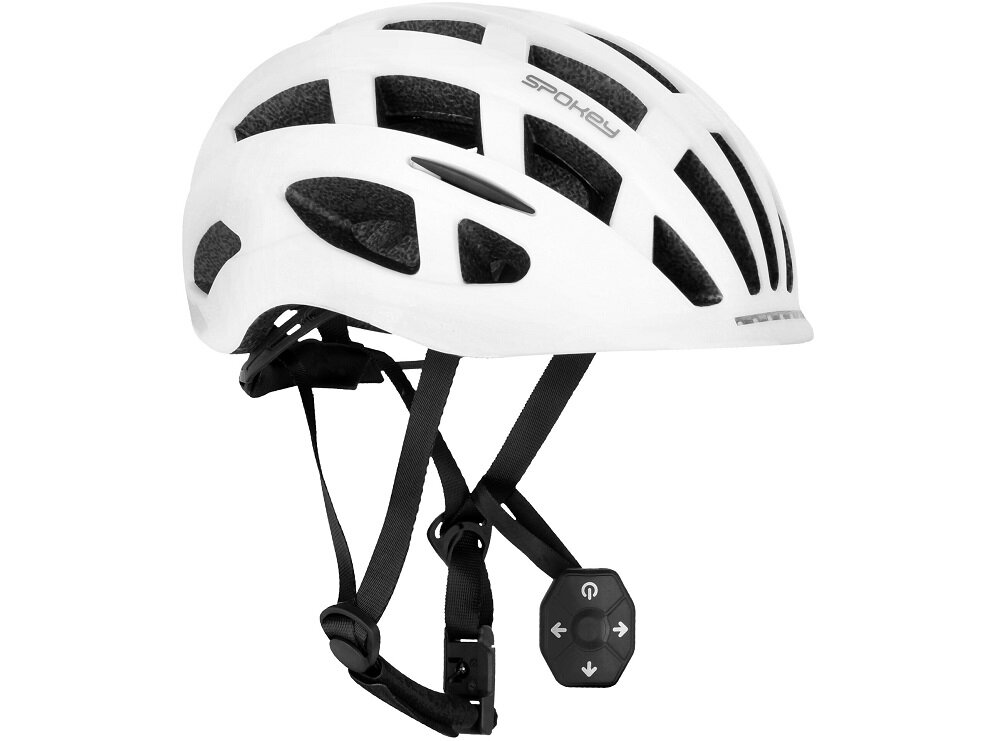 Kask rowerowy SPOKEY Pointer Pro Biały (rozmiar M) - bezpieczenstwo