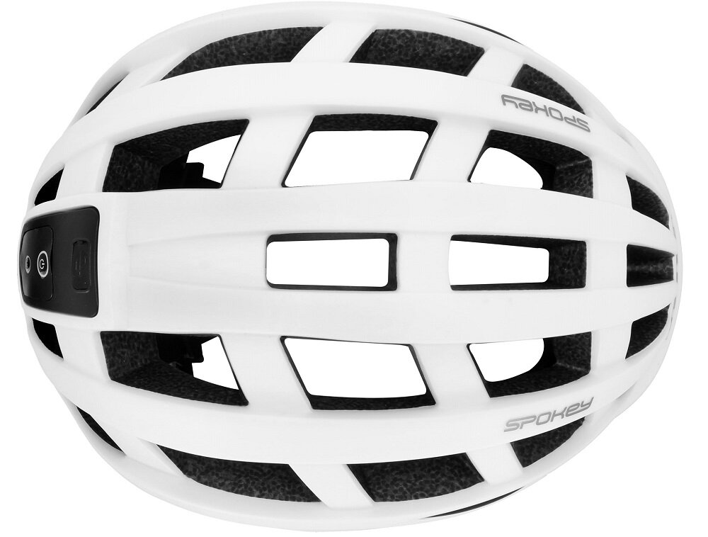 Kask rowerowy SPOKEY Pointer Pro Biały (rozmiar M) - otwory wentylacyjne