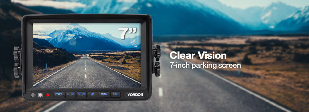Kamera cofania VORDON VRC-490 - ekran