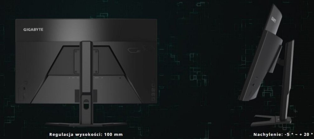 Monitor GIGABYTE G32QC - Efektywna praca