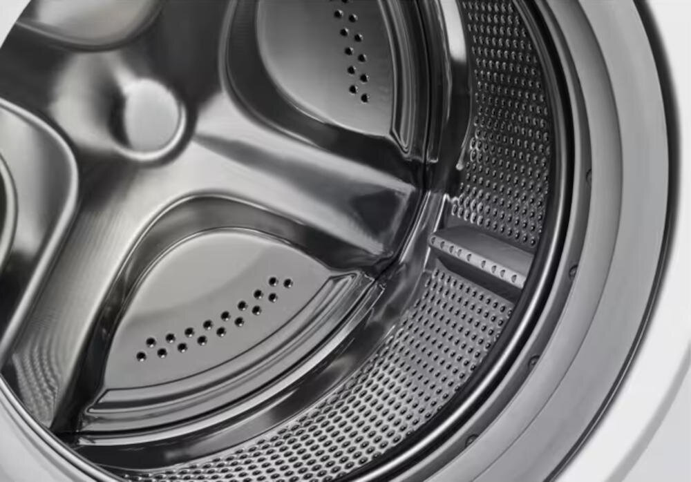 ELECTROLUX EW6SN227CP wolnostojąca pralka silnik inwerterowy cicha praca bęben wypustki ochrona ubrania tkaniny