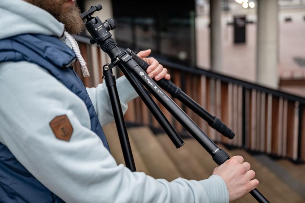 Statyw FOTOPRO X-go Predator   foto stabilizacja rozkładanie waga wysokość aparat luneta lornetka kamera monopod