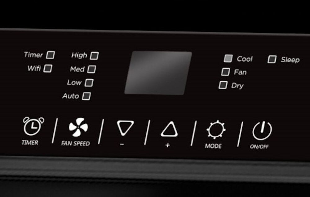 Klimatyzator TCL TAC-14CHPB NZBF Czarny czytelny panel sterowania szybka prosta obsluga