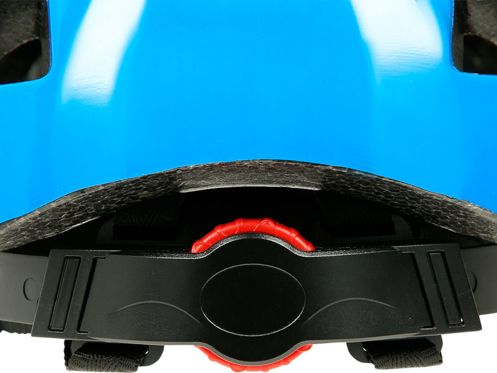 Kask rowerowy NILS EXTREME MTW08 Niebieski (rozmiar S) regulacja pokrętło pasek