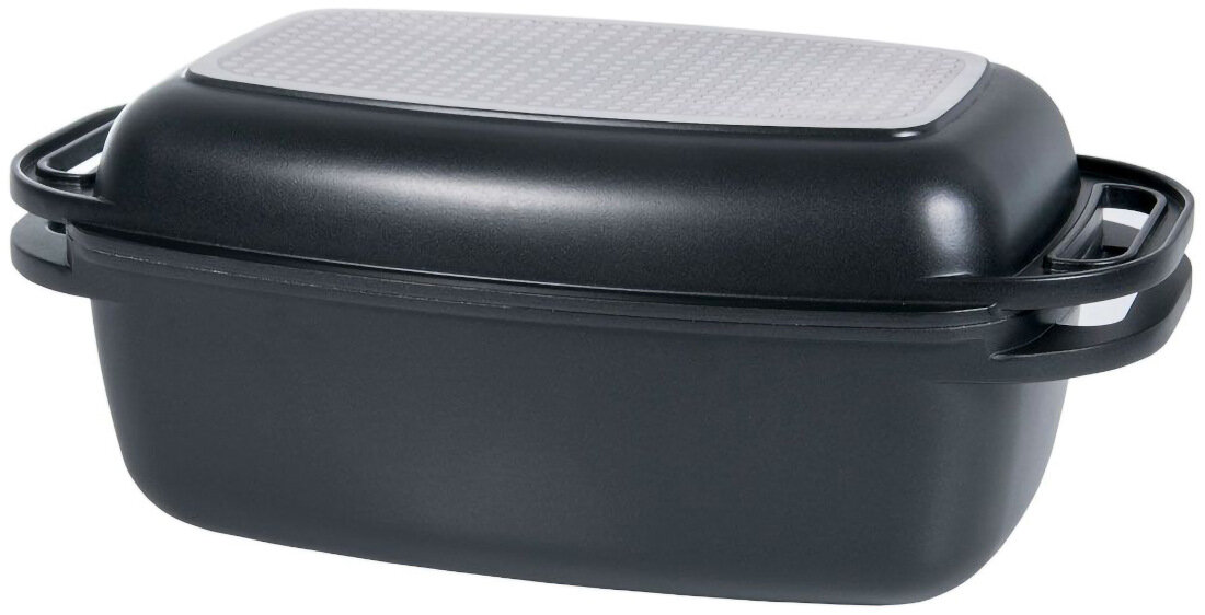 Brytfanna AMBITION Magnat 32 x 21 cm wykonanie aluminium wymiary prezentuje się bardzo elegancko pojemnosc 4,8l