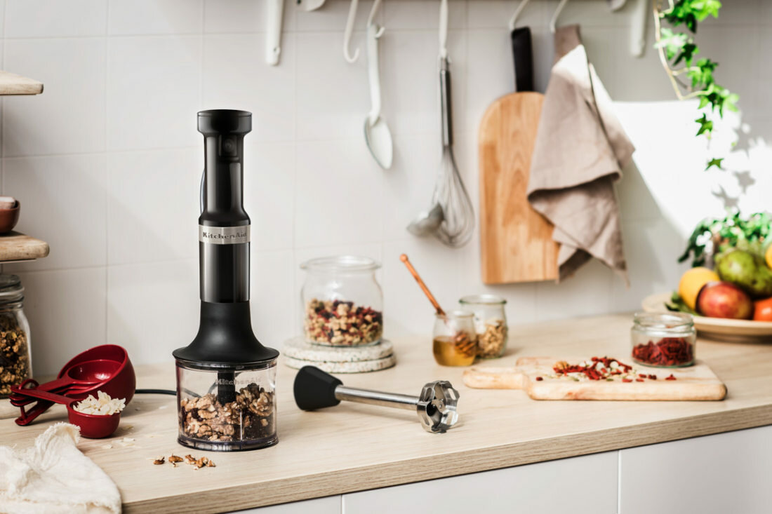 Blender KITCHENAID 5KHBV83EOB Mini rozdrabniacz wyposazenie
