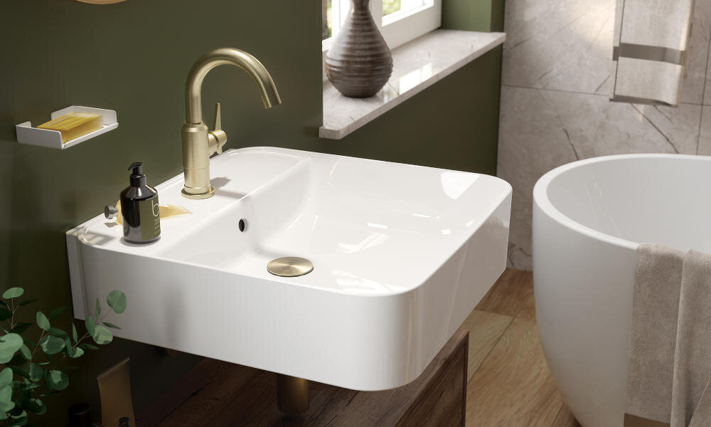 DEANTE Temisto BQTM21M bateria natryskowa prysznicowa ścienna łazienka tradycyjna nowoczesna płaska nawierzchnia dźwignia mosiądz trwałość niezawodność