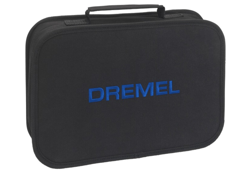 Narzędzie wielofunkcyjne DREMEL 4250-35 torba na białym tle materiałowa torba organizacja akcesoriów bezpieczne przenoszenie urządzenia chroni akcesoria przed zgubieniem urządzenie przed uszkodzeniem