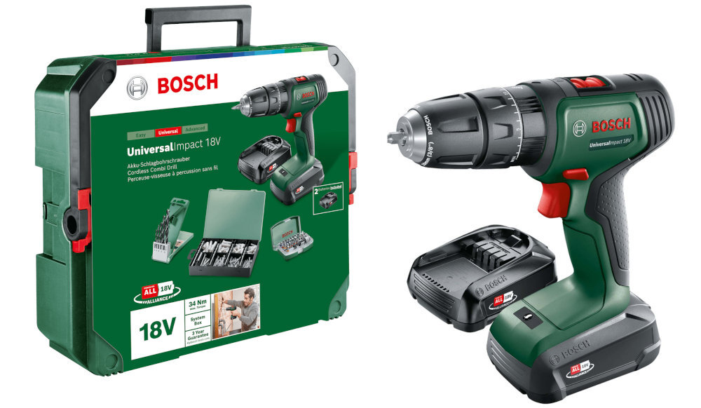 Wiertarko-wkrętarka akumulatorowa BOSCH UniversalImpact 18V udogodnienia możliwości