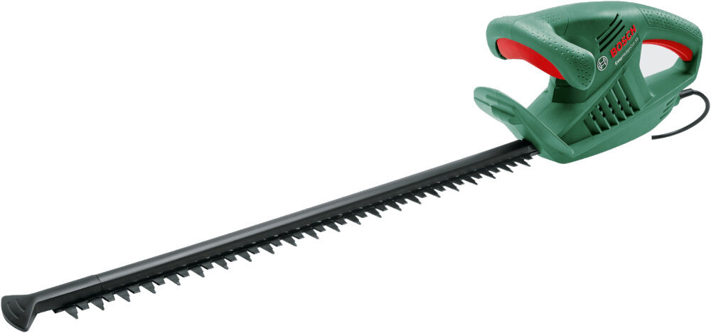 Nożyce do żywopłotów BOSCH EasyHedgeCut 55-16 0600847C02 elektryczne profesjonalne narzędzie ogrodowe precyzyjne wygodne przycinanie renomowana marka niezawodność wydajność łatwość obsługi