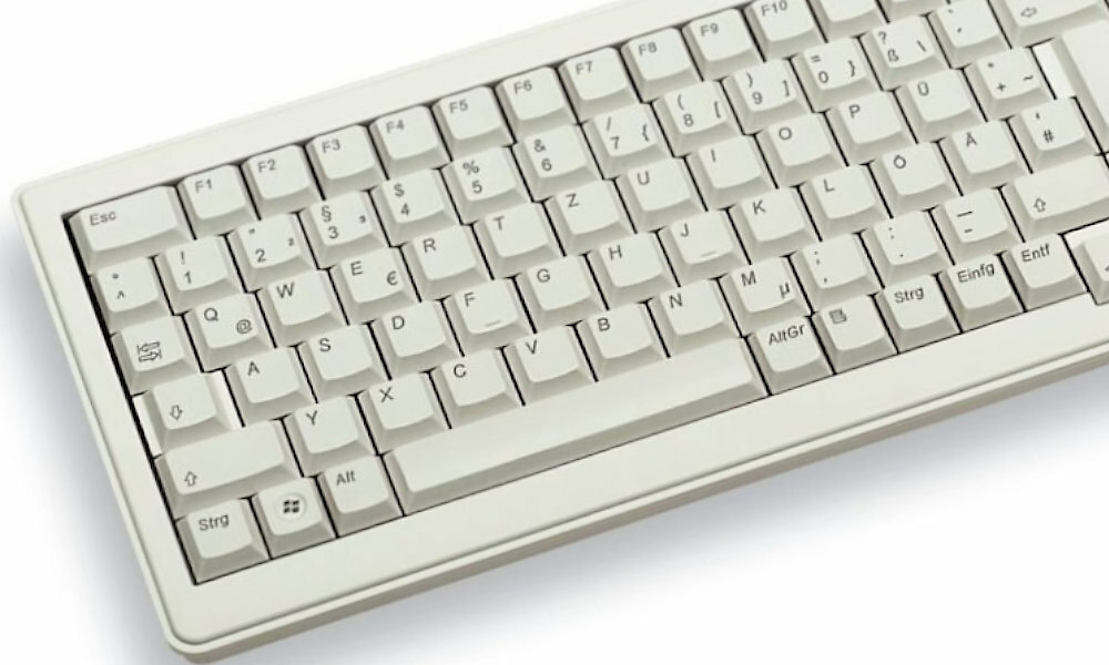 CHERRY G84-5200 Compact Biały skos lewy
