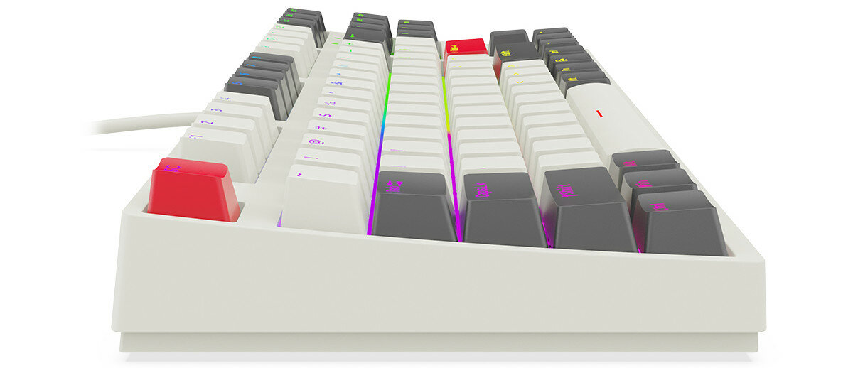 Klawiatura KRUX Atax Pro RGB Creator Retro Gateron Yellow Pro keycapy