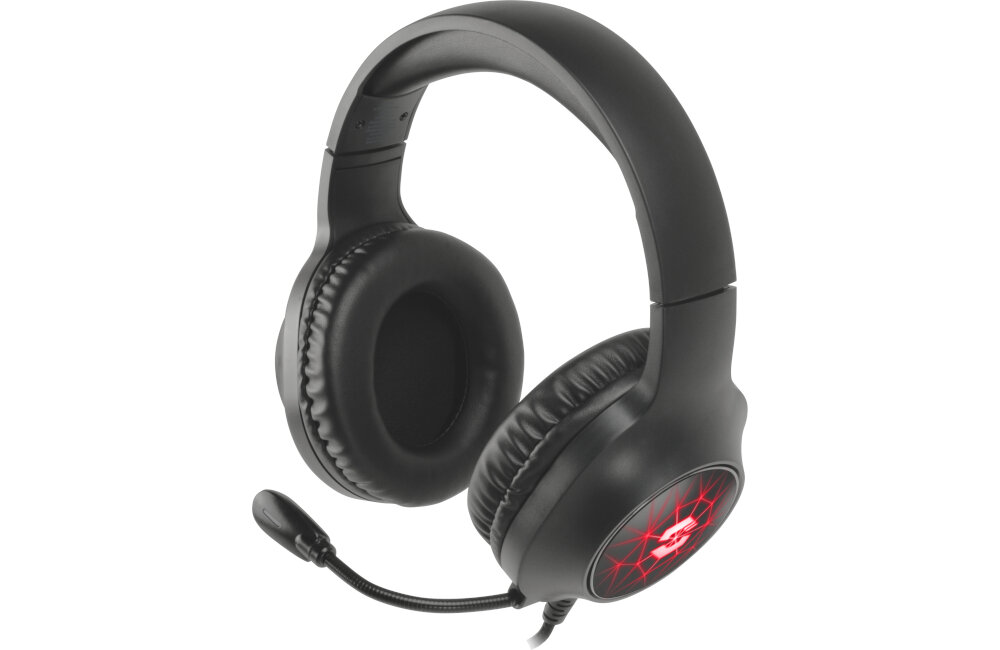 Słuchawki SPEEDLINK Virtas przetworniki jakość wykonania kabel oplot ramię mikrofon nauszniki regulowany pałąk regulacja głośność złącza