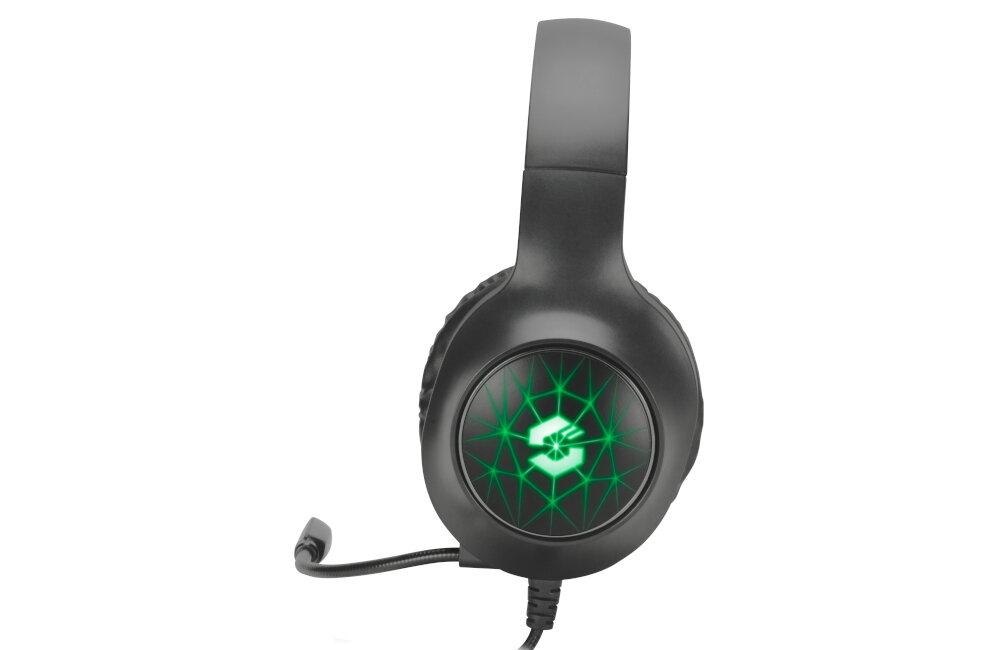 Słuchawki SPEEDLINK Virtas przetworniki jakość wykonania kabel oplot ramię mikrofon nauszniki regulowany pałąk regulacja głośność złącza