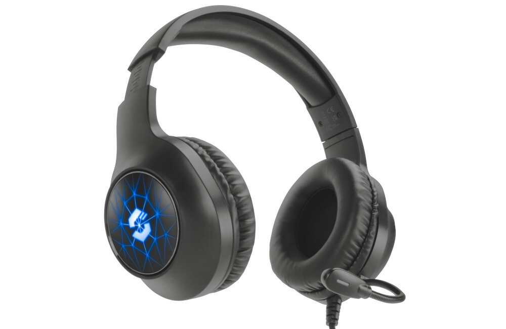 Słuchawki SPEEDLINK Virtas przetworniki jakość wykonania kabel oplot ramię mikrofon nauszniki regulowany pałąk regulacja głośność złącza