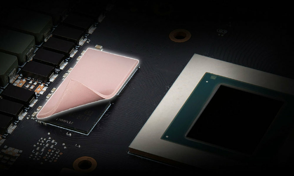 RTX 3050 VENTUS 2X 8G OC podkladki termiczne