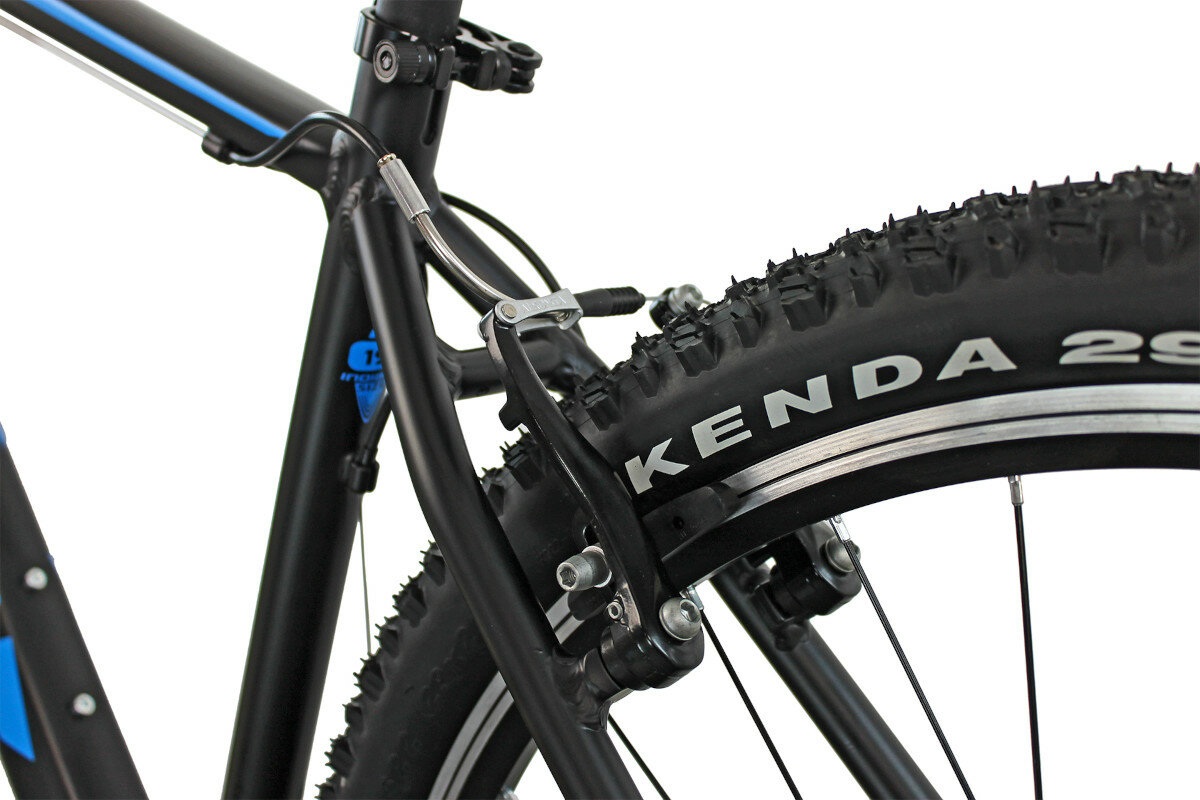 Rower górski MTB INDIANA X-Pulser 1.9 M17 29 cali męski Czarno-niebieski hamulce tarczowe vbrake