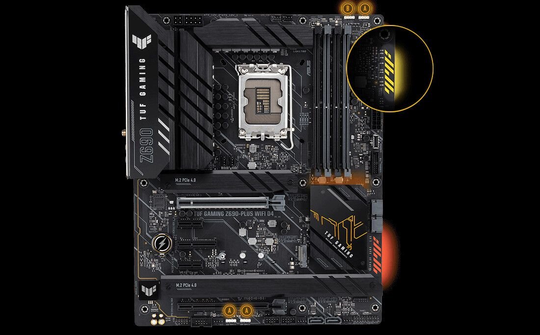 Płyta główna ASUS TUF Gaming Z690-Plus - design 