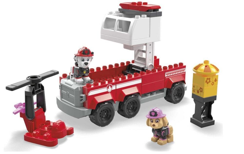 MEGA Bloks Psi Patrol klocki wóz strażacki bohaterowie budowa