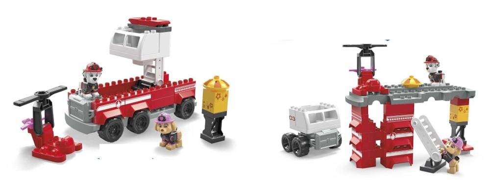 MEGA Bloks Psi Patrol kombinacje wieża wóz kreatywność zabawa klocki układanie opowieści wyobraźnia