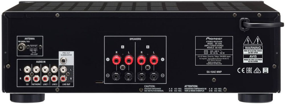 Zestaw stereo PIONEER SX-10AEB + KLIPSCH R-620F  - bluetooth