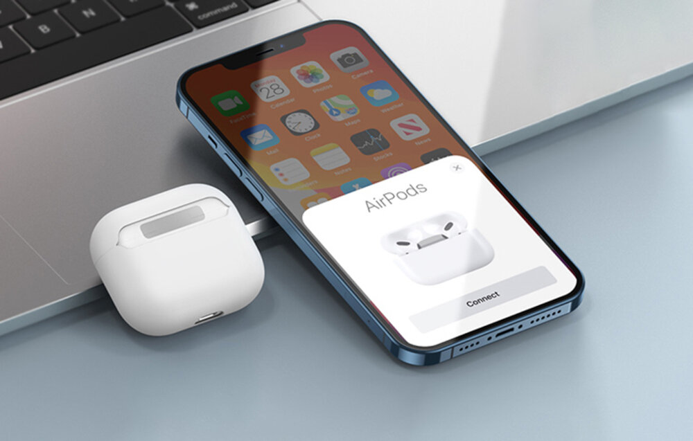 Etui na słuchawki BASEUS WIAPPOD-BZ01 Czarny ladowanie air pods 3