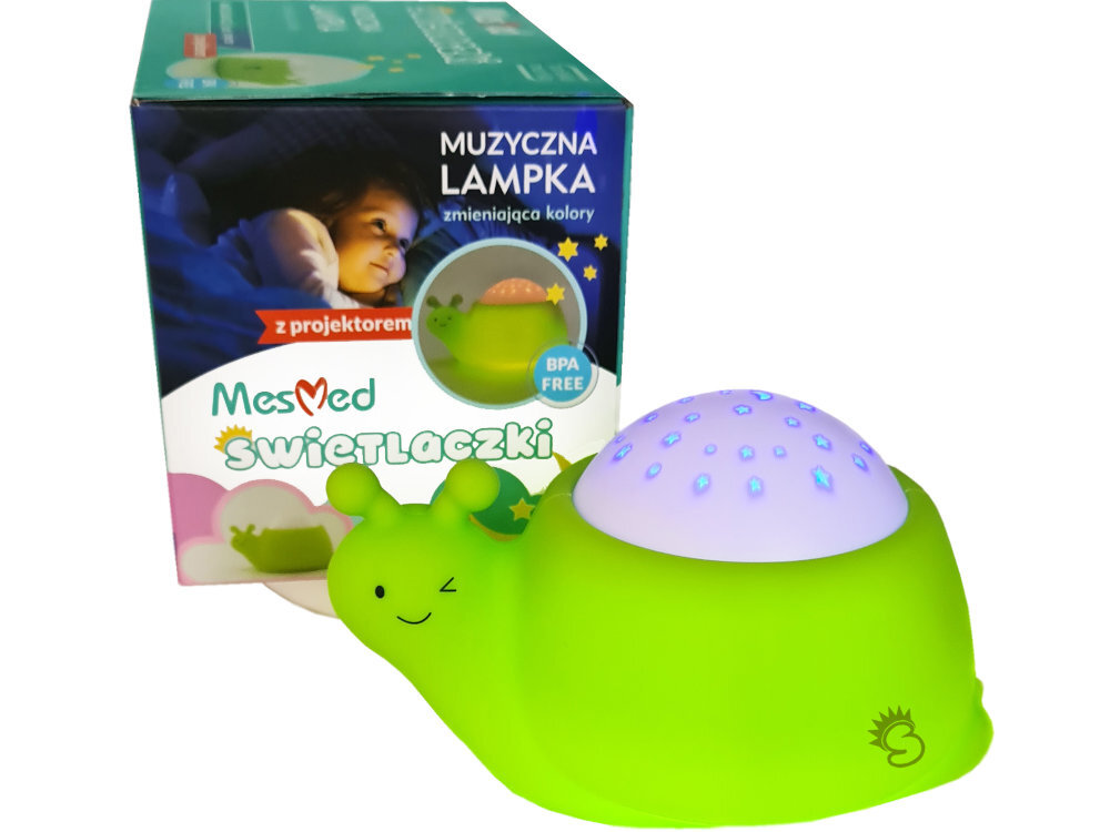 Lampka nocna MESMED slimacius MM-003 opakowanie elementy zestaw