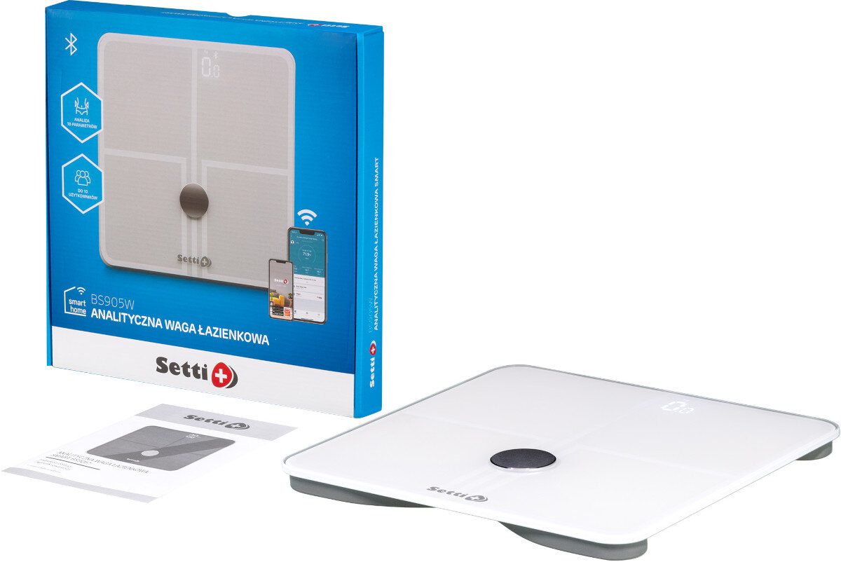 Waga SETTI+ BS905W Biały elementy zestaw