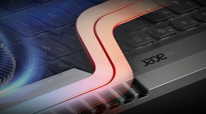 Laptop ACER Swift X SFX16  - Ciepłowody