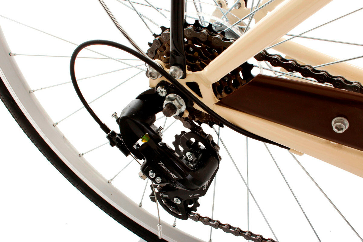 Rower miejski GOETZE Mood 6B 28 cali damski kremowy hamulec vbrake