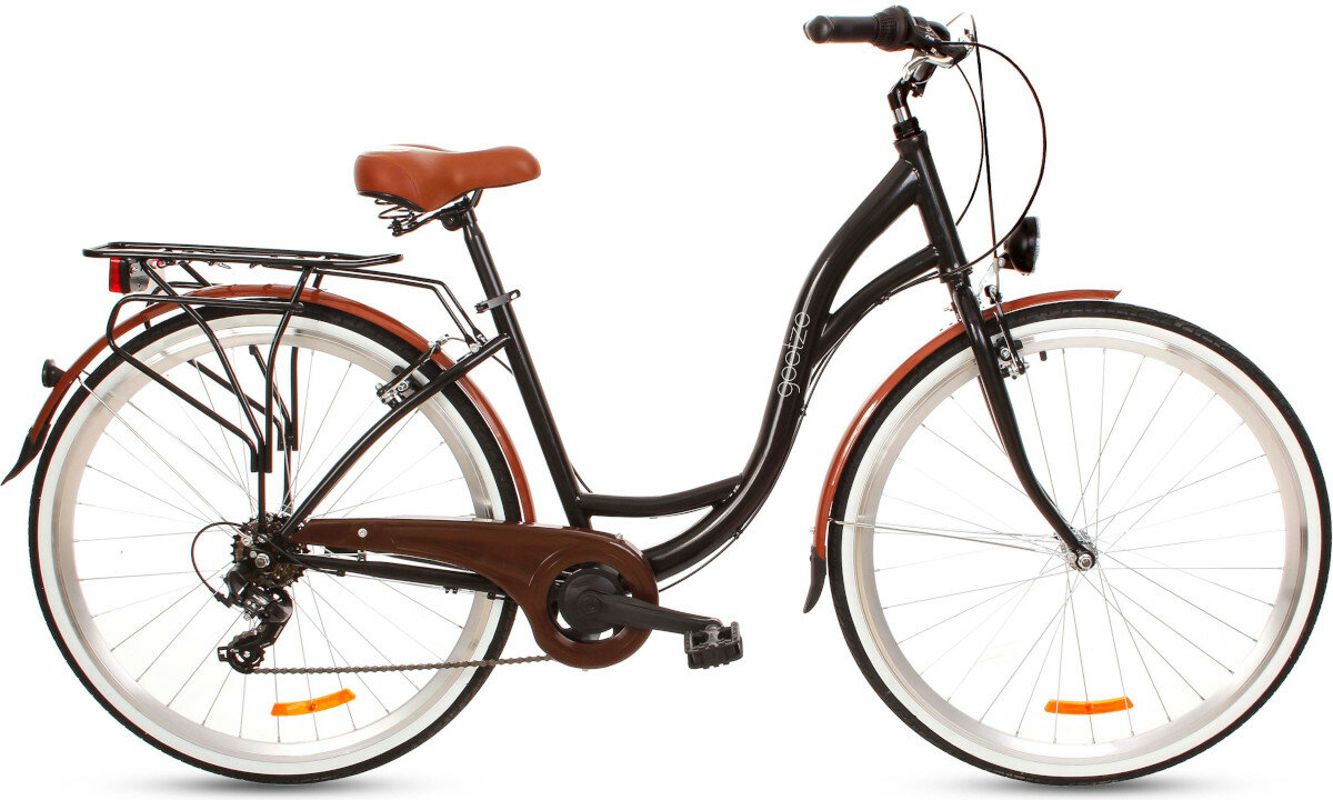 Rower miejski GOETZE Mood 6B 28 cali damski czarny wyglad