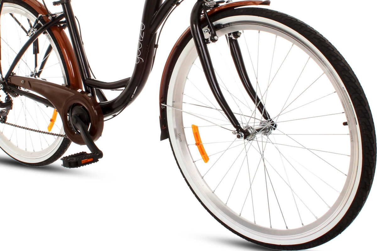 Rower miejski GOETZE Mood 6B 28 cali damski czarny kola obrecze