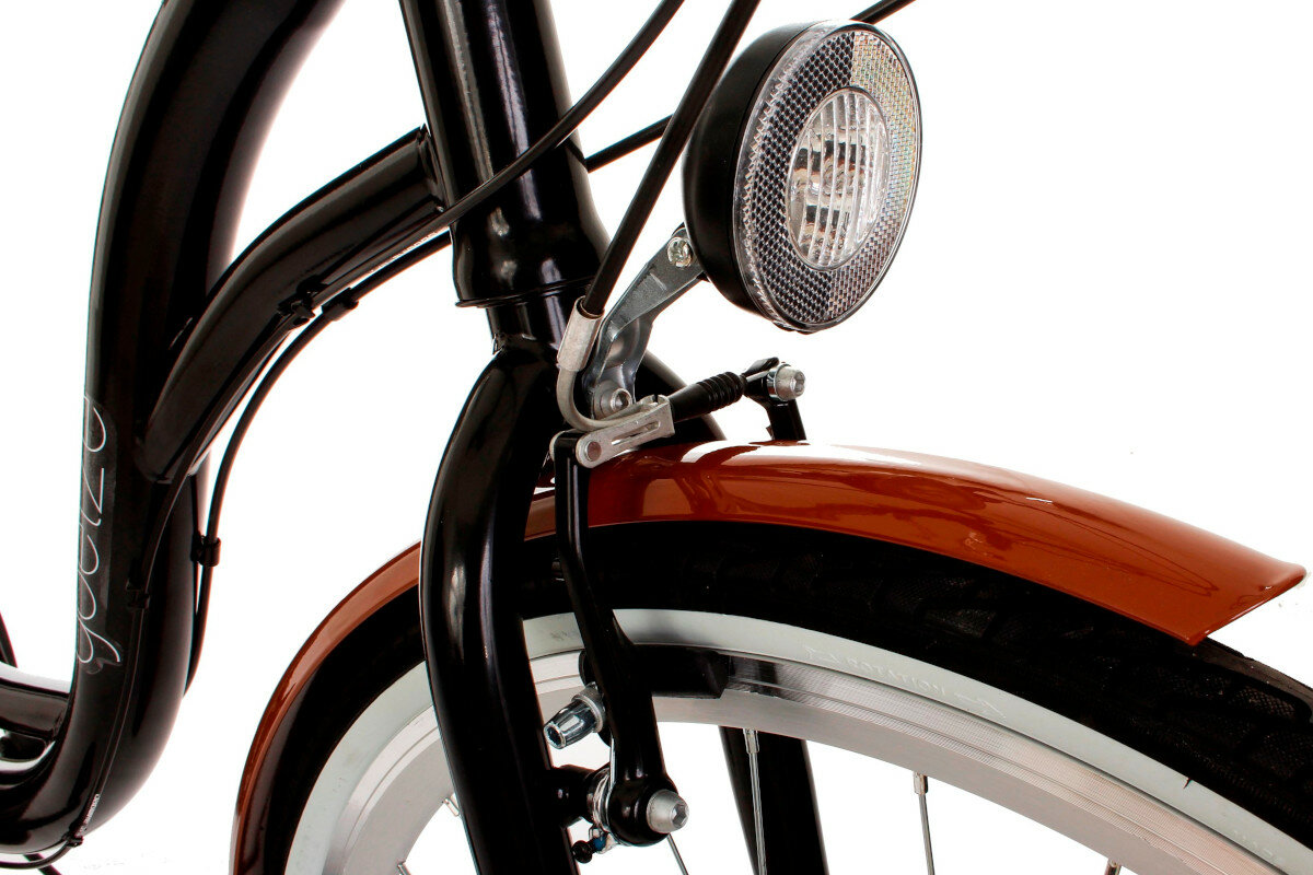 Rower miejski GOETZE Mood 6B 28 cali damski czarny oswietlenie led