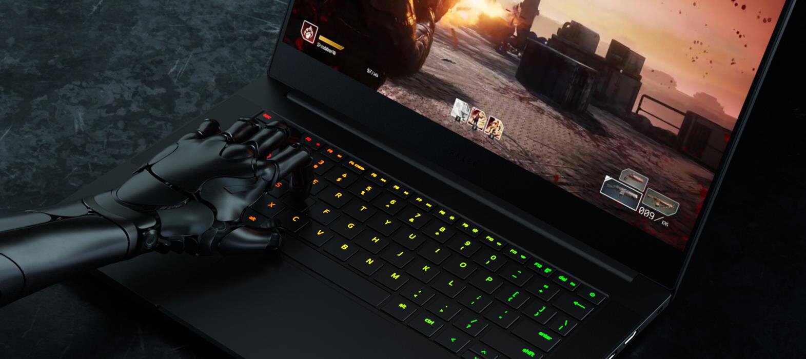 Laptop RAZER Blade - Podświetlana klawiatura