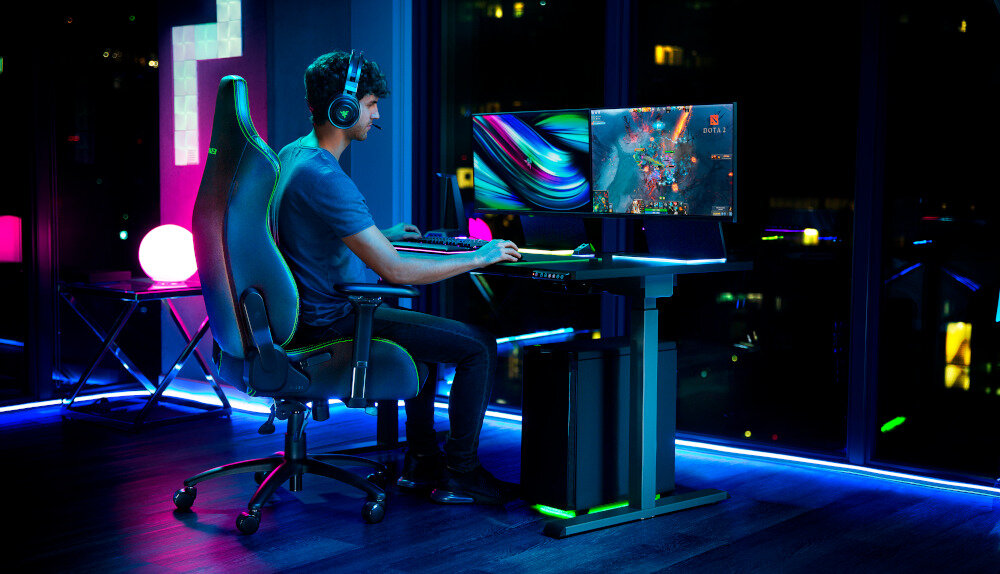 Fotel RAZER Iskur Czarny konstrukcja