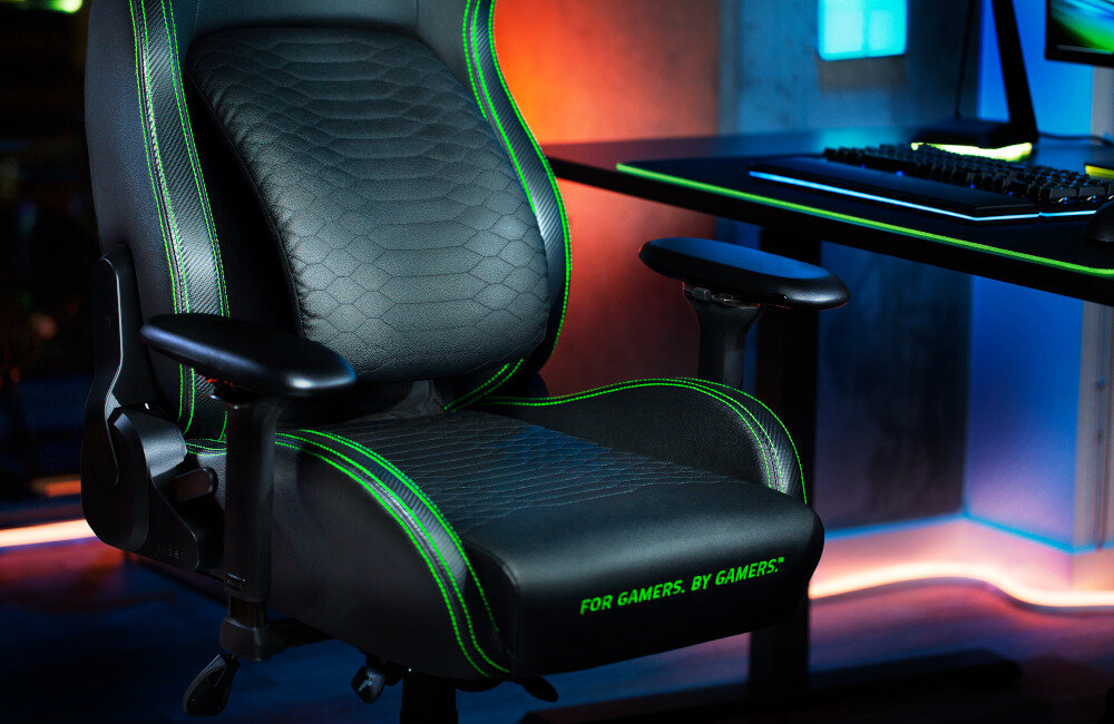 Fotel RAZER Iskur Czarny regulacja oparcia konstrukcja