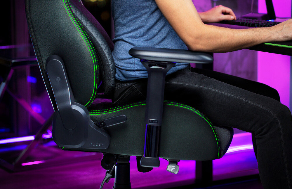 Fotel RAZER Iskur Czarny regulacja ustawienie