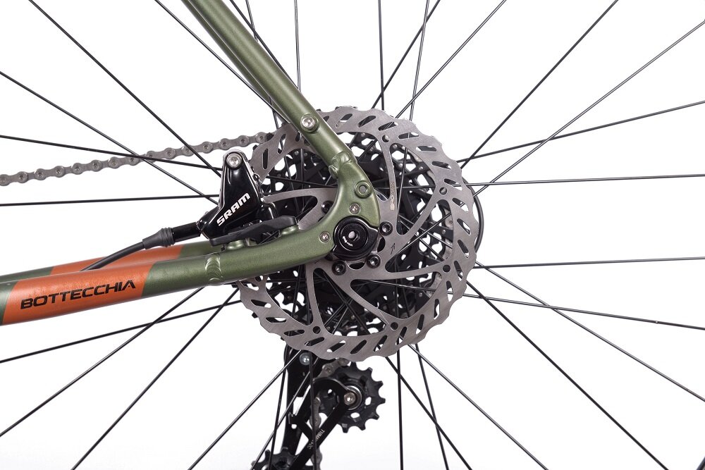Rower gravel BOTTECCHIA Gravel Monster M17 28 cali męski Zielony mat - Hamulce