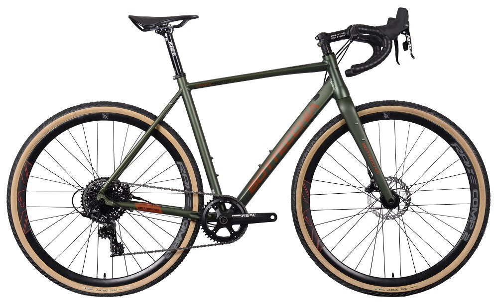 Rower gravel BOTTECCHIA Gravel Monster M17 28 cali męski Zielony mat - 2 letnia gwarancja