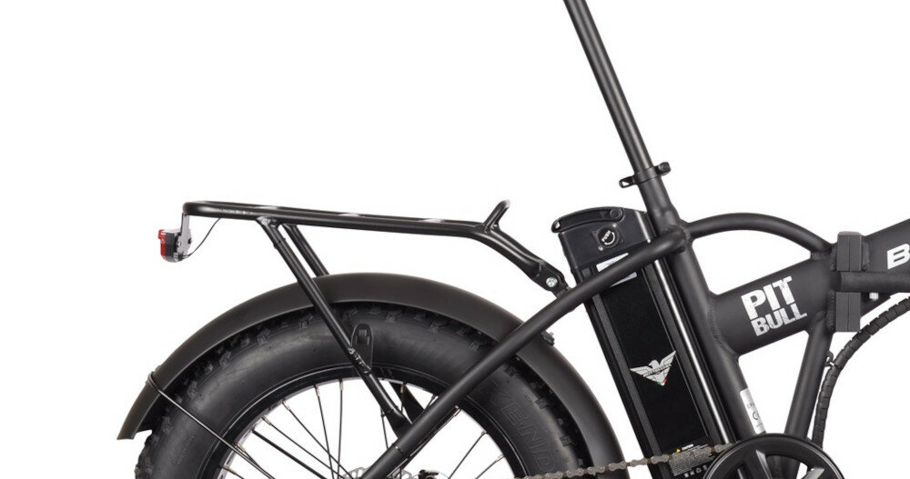 Rower elektryczny BOTTECCHIA Pit Bull BE01 Tourney M17 bagażnik