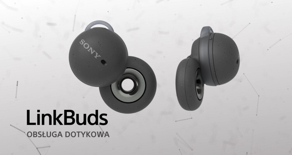 Słuchawki douszne SONY LinkBuds WF-L900H regulacja głosności wide area tap
