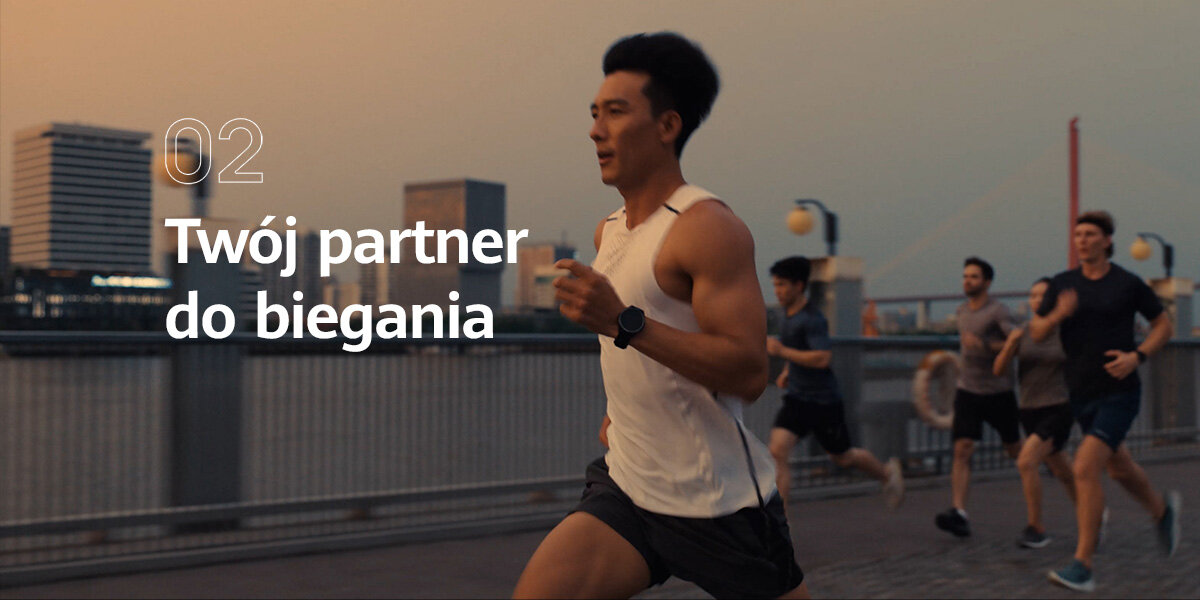Smartwatch HUAWEI Watch GT Runner sport zdrowie aktywność ekran bateria pojemność ładowanie pasek wykonanie