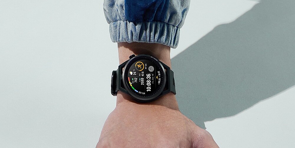 Smartwatch HUAWEI Watch GT Runner sport zdrowie aktywność ekran bateria pojemność ładowanie pasek wykonanie