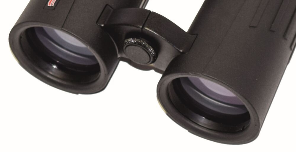 Lornetka BRAUN Compagno 10x42 WP optyka waga konstrukcja ogniskowa zoom przybliżenie dioptria muszle oczne obiektywy soczewki pryzmat powłoka gwint okulary obserwacja przyroda sport powiększenie
