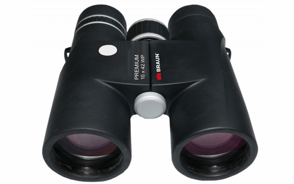 Lornetka BRAUN Premium 10x42 WP optyka waga konstrukcja ogniskowa zoom przybliżenie dioptria muszle oczne obiektywy soczewki pryzmat powłoka gwint okulary obserwacja przyroda sport powiększenie